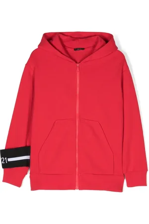 Nº21 Sweat zippé à logo imprimé