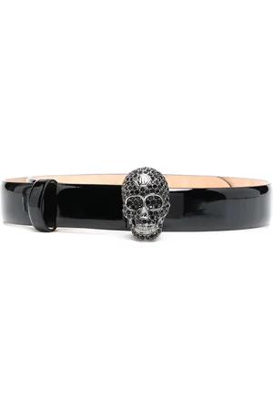 Philipp Plein Ceinture à boucle tête de mort