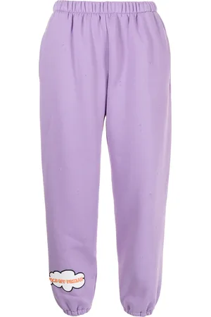 Natasha Zinko Pantalon de jogging à patch slogan