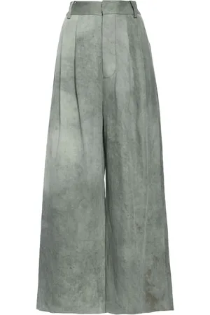UMA WANG Pantalon palazzo Paella à taille haute