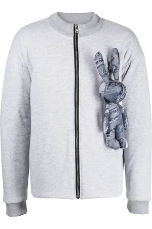 Natasha Zinko Veste bomber à appliqué lapin