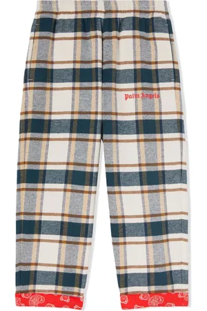 Palm Angels Pantalon en coton à logo imprimé