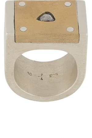 PARTS OF FOUR Bague à design gravé