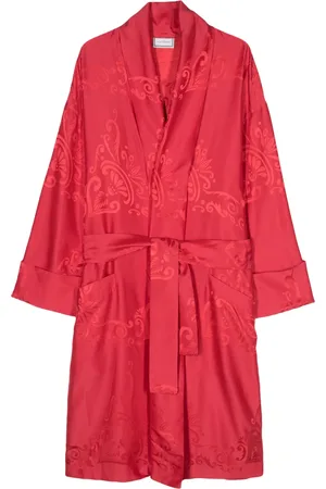 VERSACE Manteau à logo en jacquard (années 1980)