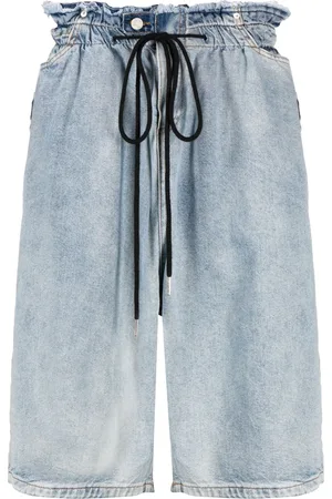 Natasha Zinko Short en jean Belt Off