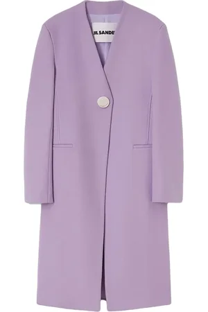 Jil Sander Manteau boutonné à col v