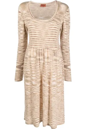 Missoni Robe évasée à design tissé (années 2000)
