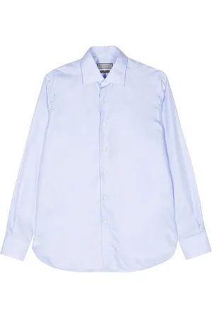 CANALI Chemise en coton à carreaux