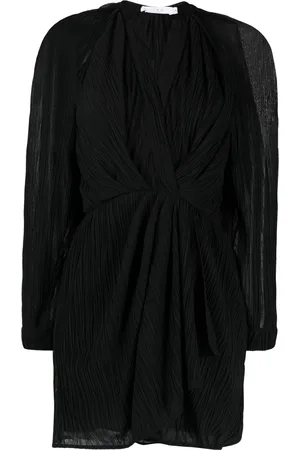 IRO Robe courte drapée à effet de transparence