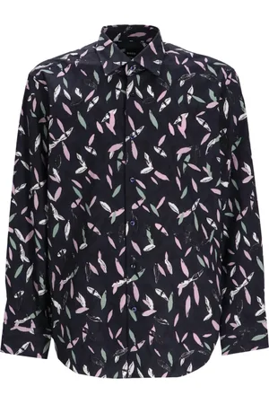 HUGO BOSS Chemise en coton à imprimé abstrait