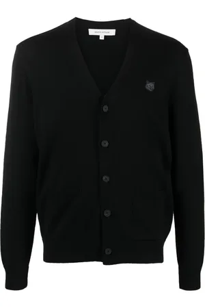 Maison Kitsuné Cardigan en laine à col v