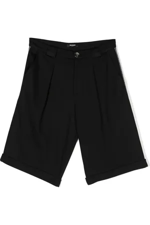 Balmain Short plissé à taille mi-haute