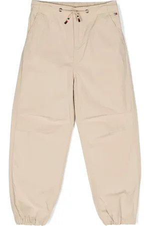 Tommy Hilfiger Pantalon en coton à logo brodé