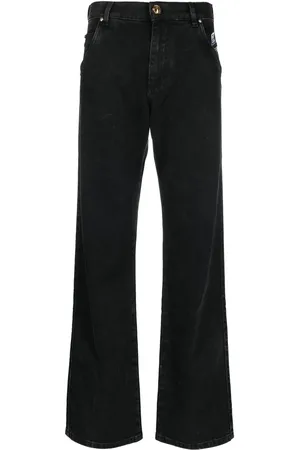 Balmain Jean droit à logo brodé