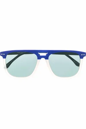 Isabel Marant Lunettes de soleil colour block à logo