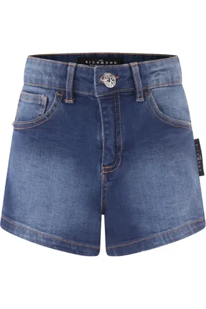 John Richmond Short en jean à logo imprimé