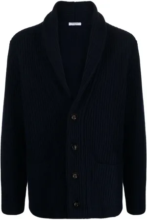Boglioli Cardigan nervuré à boutonnière