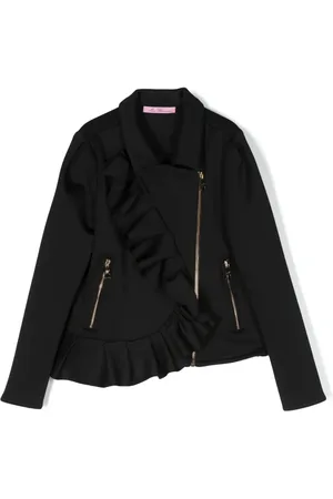 MISS BLUMARINE Veste asymétrique à volants