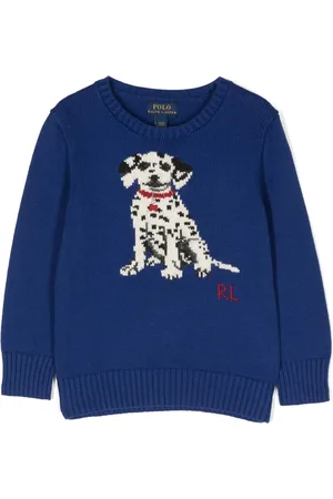 Ralph Lauren Pull Dalmatian en maille intarsia