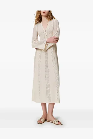 Twin-Set Robe mi-longue en guipure