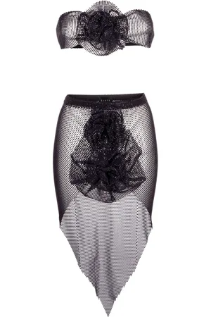 SANTA BRANDS Tailleur-jupe à détail de strass