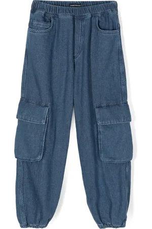 Emporio Armani Jean à plaque logo
