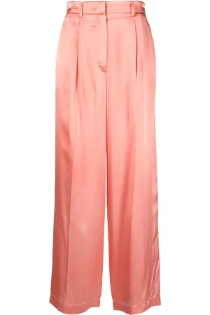 FORTE FORTE Pantalon froncé à fini satiné
