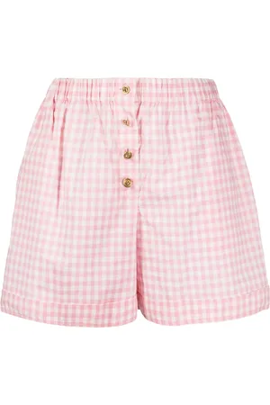 CHANEL Short court à carreaux vichy (années 1990-2000)