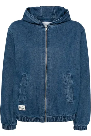 Chocoolate Veste en jean à fermeture zippée