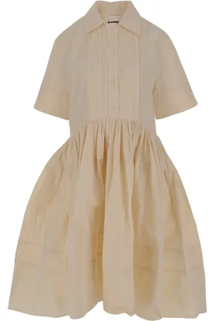 Jil Sander Robe mi-longue à manches courtes