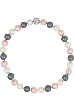 FANTASIA BY DESERIO Collier en argent sterling à perles artificielles