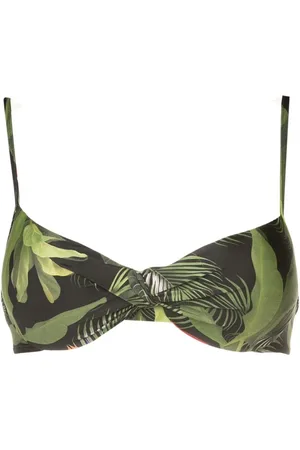 Lygia & Nanny Haut de bikini Cassis à imprimé feuillage