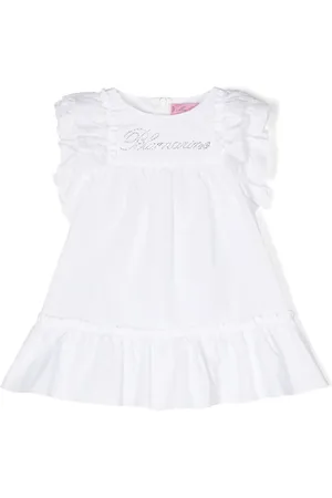 MISS BLUMARINE Robe à logo strassé