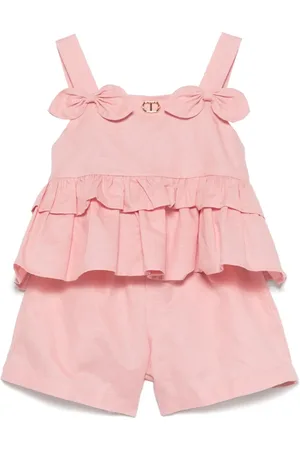 Twin-Set Ensemble-short à appliqué nœud
