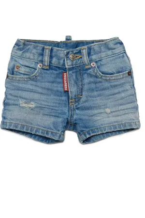 Dsquared2 Short en jean à finitions effilochées
