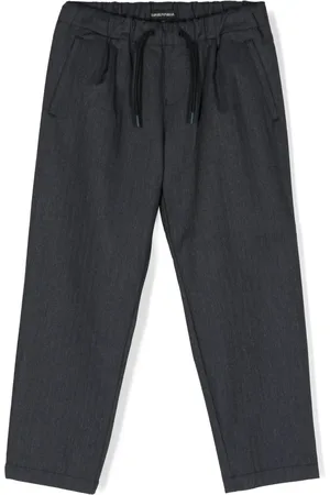 Emporio Armani Pantalon droit à lien de resserrage