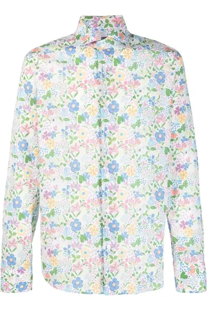 FEDELI Chemise en coton à fleurs