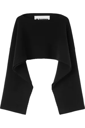Jil Sander Poncho en laine mélangée
