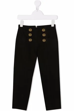Balmain Pantalon slim à boutons embossés