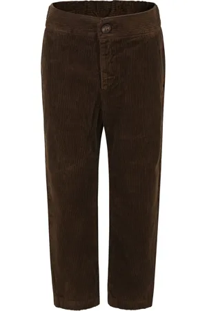 Golden Goose Pantalon droit à logo brodé