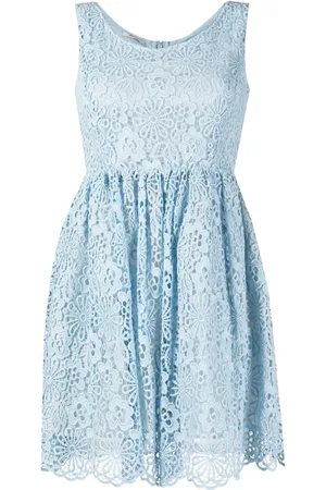 Miu Miu Robe sans manches en dentelle à coupe évasée