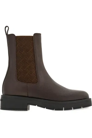Salvatore Ferragamo Bottines chelsea en cuir