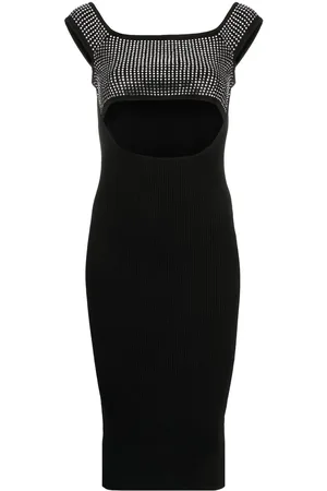 GIUSEPPE DI MORABITO Robe en maille à détails de clous