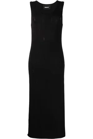 BARROW Robe longue en maille à effet usé