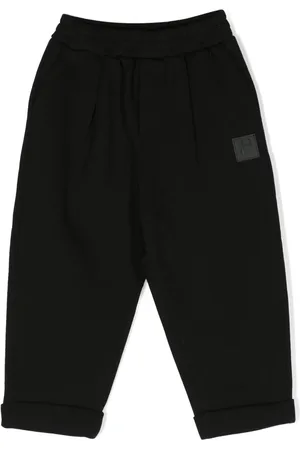 Balmain Pantalon élastiqué à patch logo