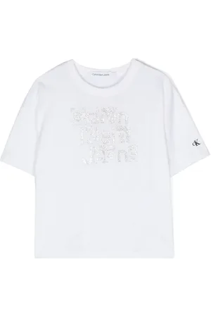 Calvin Klein T-shirt à logo pailleté