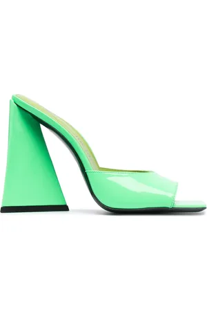 The Attico Mules Devon en cuir verni