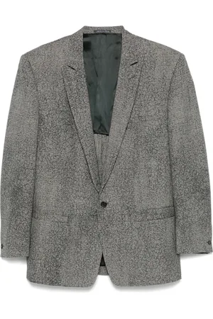 VERSACE Blazer à motif pied-de-poule