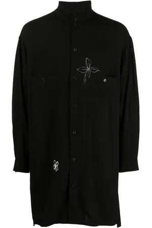 YOHJI YAMAMOTO Chemise longue à fleurs