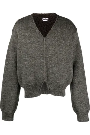 MAGLIANO Cardigan zippé en laine à col v